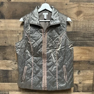 Chaleco Britney Chicos Acolchado Brillo Bronce Talla 2 Grande Foto 1 de 4