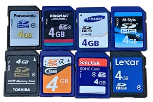 Random 4GB SDHC Secure Digital Memory Card SD Nintendo 3DS Class 4 - Picture 1 of 1