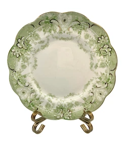 Rare Antique Johnson Bros Crown Mark Marlboro Green Dinner Plate 10 inch - Picture 1 of 6
