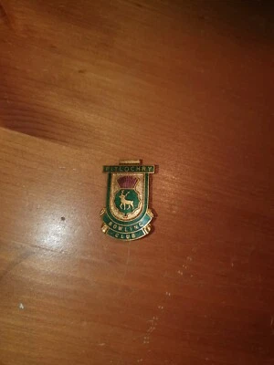 Vintage Enamel Pin Badge Pitlochry bowling association MILLER'S Stag Green Gold - Image 1 of 4