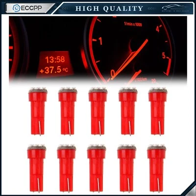 10X T5 cuña roja 3014 3SMD LED tablero instrumento calibre bombillas 73 74 para Honda Foto 1 de 4