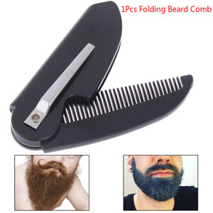 1Pc Portable Foldable Pocket Clip Hair Mustache Folding Beard Comb Styling  V YF