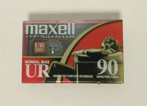 Maxell UR-90 leeres Audiokassettenband 90 Minuten normale Neigung NEU - Bild 1 von 5