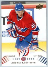 ANDREI KOSTITSYN 2008-09 UPPER DECK MONTREAL CANADIENS CENTENNIAL NO 172   24742
