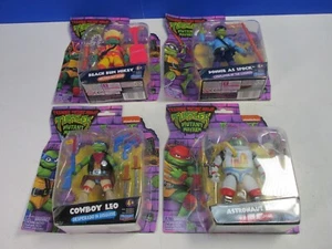 TEENAGE MUTANT NINJA TURTLES MUTANT MAYHEM action figure SET spock beach cowboy - Picture 1 of 9