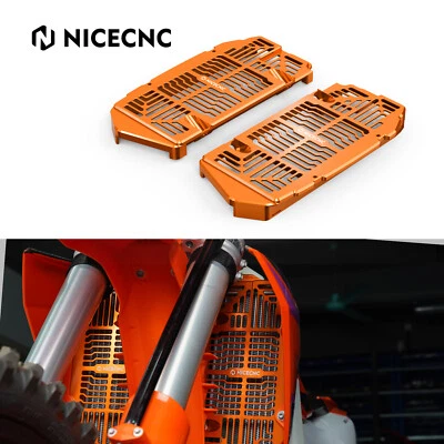 NICECNC Radiator Guards For KTM 125 250 350 450 XC SX XCF SXF 2023-2025 - Image 1 of 4