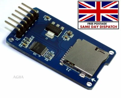 Micro SD Storage Board Mciro SD TF Card Memory Shield Module SPI For Arduino UK - Image 1 of 2