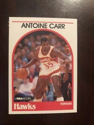 1989-90 Hoops #278 - Antoine Carr - Atlanta Hawks - Image 1 of 2