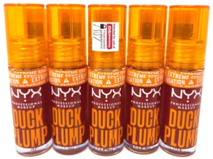 (5) NYX Duck Plump Lip Gloss 0.23 fl oz Each Sealed DPLL14 - Hall Of Flame - Picture 1 of 3