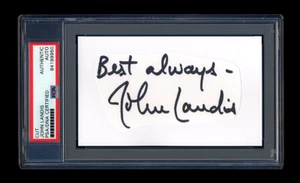 JOHN LANDIS SIGNED MINT CUT PSA/DNA SLABBED AUTOGRAPHED ANIMAL HOUSE THRILLER - Picture 1 of 1