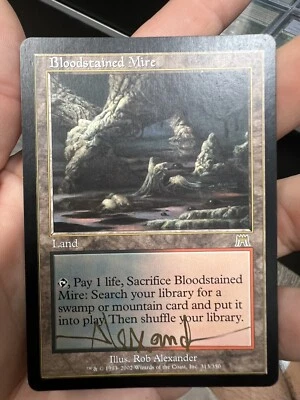 Bloodstained Mire (Artist Signed) - MTG Onslaught Magic the Gathering Card - Image 1 of 3