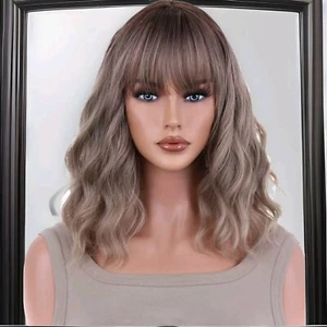 Browm Bob Wig Wigs Classic Cap Women's Wig - Iced Mocha R - Picture 1 of 5