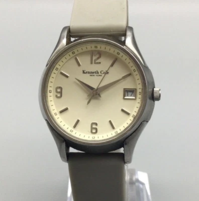 Reloj Kenneth Cole Mujer KC2207 Tono Plateado 31mm Fecha Banda Gris Foto 1 de 4