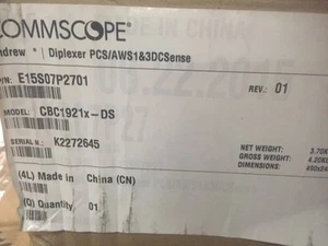 PCS/AWS Ext Diplexer w/ DC Sense, AISG Compatible, CBC1921X-DS E15S07P2701 (NEW) - Picture 1 of 1