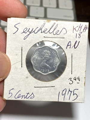 Seychelles 1975 5 centavos Foto 1 de 2