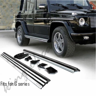 Running Boards fits for Mercedes G55 G65 G500 W463 1990-2018 Side Step Nerf Bar - Image 1 of 4
