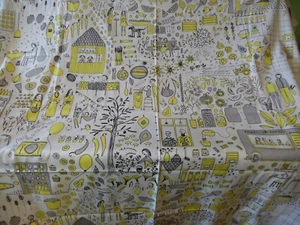 2 YDS Ikea fabric Whimsical Busy Street Scene Kajsa Aronsson 2015  Rare Find  - Picture 1 of 10