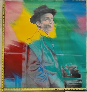 Steve Kaufman “Frank Sinatra - Casual ” 32x30” - Oil On Canvas.