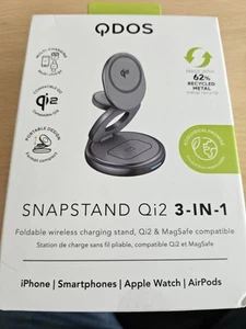 QDOS SnapStand Qi2 3-IN-1 Foldable Wireless Charging Stand - RRP £99 - Picture 1 of 2