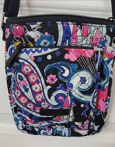 Vera Bradley Disney Schloss Mickey Mouse Paisley Mini Hipster Umhängetasche EUC - Bild 1 von 6