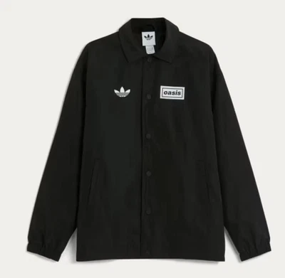 Adidas Oasis TOUR Black Coach Jacket Size Medium - Image 1 of 2