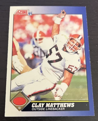 1991 Score - Clay Matthews - #19 - Cleveland Browns - Image 1 of 2