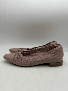 Vivaia Damen-Flats kleine eckige Zehenpartie Netzabsatz (Maelyn) pink rose 39,5 US 8,5 - Bild 1 von 9