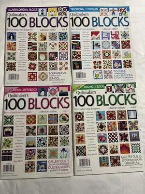 Quiltmakers 100 Blocks Volumes 4,6,7&8 Lot Of 4 - Image 1 of 4