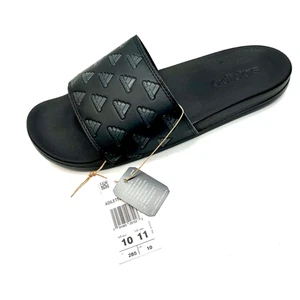 Adidas Adilette Comfort Slides Core Black/Carbon/Core Black GV9736 - Picture 1 of 8
