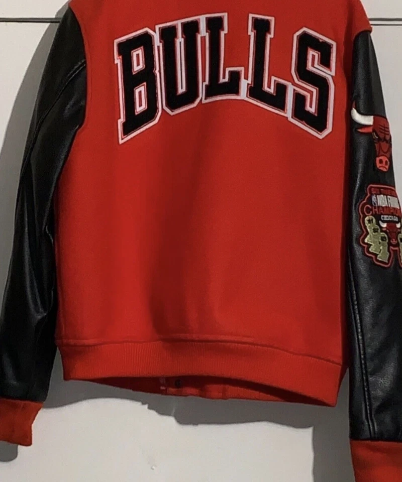 Vintage Chicago Bulls 6-Time NBA Finals Champions Pro Standard Jacket Size L - Image 1 of 1