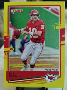 2020 Panini Donruss Joe Montana #9 Football Card Kansas City Chiefs HOF - Bild 1 von 2