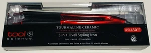 Tool Science 3 in 1 tormalina ceramica ovale styling ferro raddrizzatore arricciacapelli salone - Foto 1 di 2