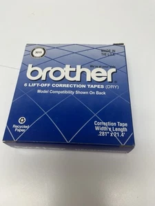 Brother 3015 Lift-Off Correction Tapes Full Box 6 Tapes, New Old Stock - Picture 1 of 2