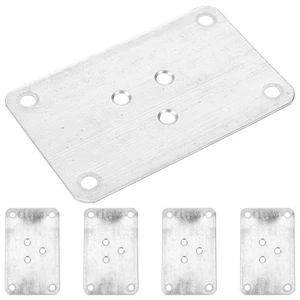 Soportes de patas de pieza de conexión de muebles de 5 piezas para silla de placas de montaje en mesa - Imagen 1 de 12