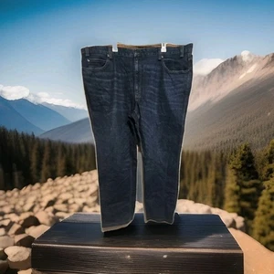 Duluth Trading Co. Jeans, Men's Size 46x33 Blue Denim Flex Ballroom Gusseted - Picture 1 of 14