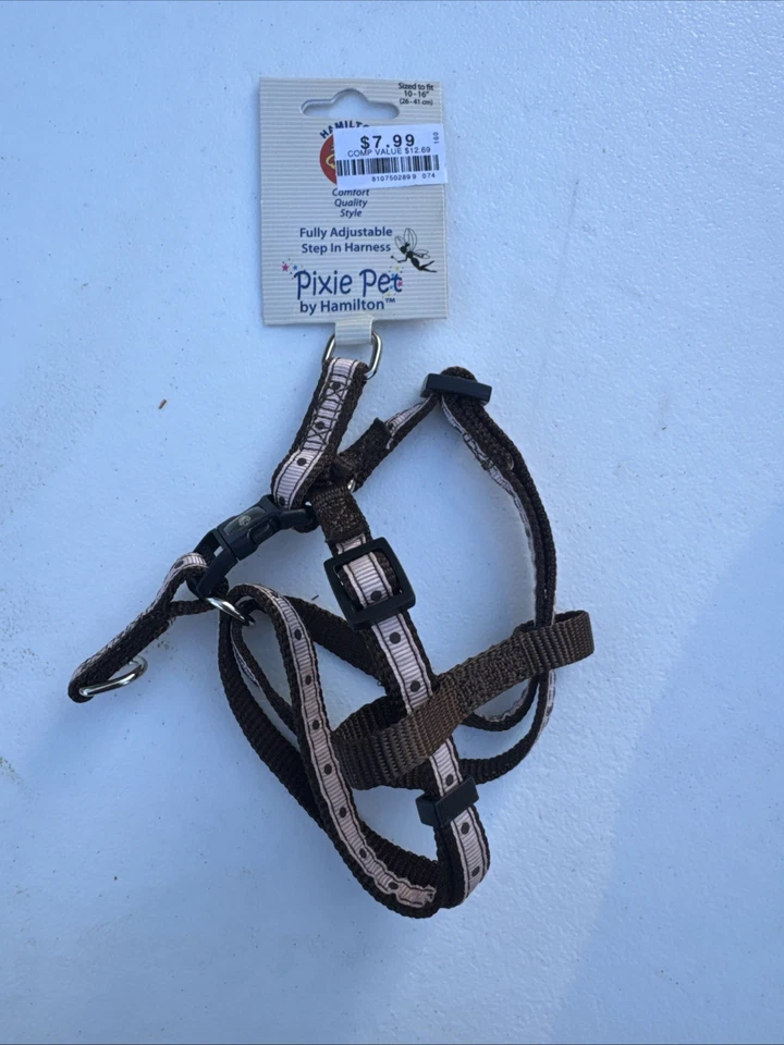 Arnés Step In Completo Ajustable para Perros Talla XS Rosa y Negro Foto 1 de 1