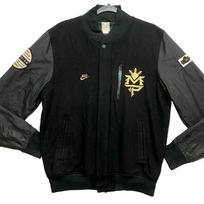 Куртка мужская Manny Pacquiao Varsity M черная Bomber Letterman бокс Nike - Изображение 1 из 4