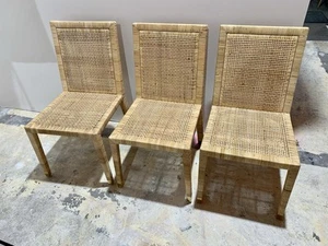Serena & Lily Balboa Rattan Dining/Side Chair-Natural Brown - Picture 1 of 6