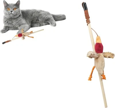 Spot Cat Teaser Wand Toy with Catnip Assorted Skinneeez Forest Friends 1 Each - Image 1 of 4