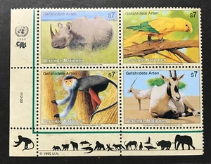 ONU-Nueva York - Especies en peligro de extinción - 1995 - Bloque LL - MNH - Imagen 1 de 1