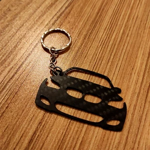 Kohlefaser Schlüsselanhänger BMW 5er E60 Keychain Auto Custom - Bild 1 von 5