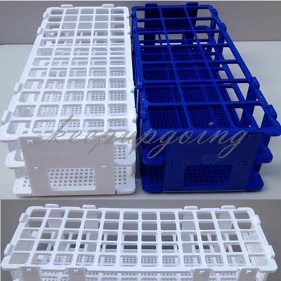 40/60Holes 3 Layers Plastic Test Tube Rack Holder Storage Stand Lab Equipment - Image 1 of 4