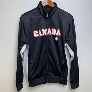 Chaqueta International Active Sport Canada Cremallera Completa Talla M Negra Pista Fútbol - Imagen 1 de 10