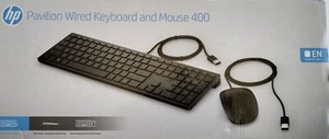 HP 4CE97AA Pavilion 400 USB Wired Slim Keyboard and Mouse Slim design [4CE97AA] - Picture 1 of 4