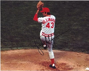 JACK BILLINGHAM CINCINNATI REDS ACTION SIGNED 8x10 - Picture 1 of 1