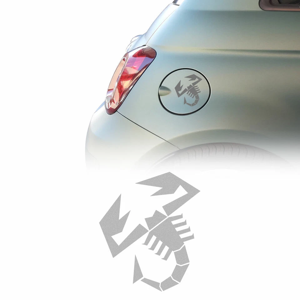 Adesivi per Abarth Scorpione Argento 120 mm