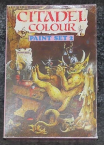 Games Workshop Citadel Colour Paint Set 2 Boxed Set 9 Paints Used Warhammer GW - Picture 1 of 7