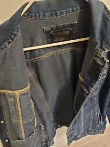 Forever 21 Men Blue Denim 100% Cotton Jacket Mens Small - Picture 1 of 3