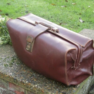 Vintage Suitcase / Holdall Case Small Brown Hard Luggage Travel Case - Picture 1 of 5