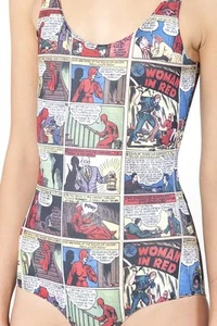 Black Milk Clothing Museum XS Very Rare Woman In Red Swim Swimsuit One Piece - Picture 1 of 1